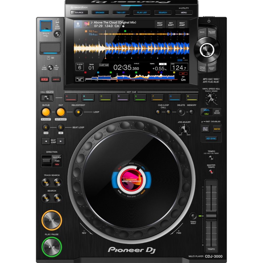 Pioneer DJ CDJ-3000 Professional DJ Multi Player, Black (Compatible with Rekordbox)
