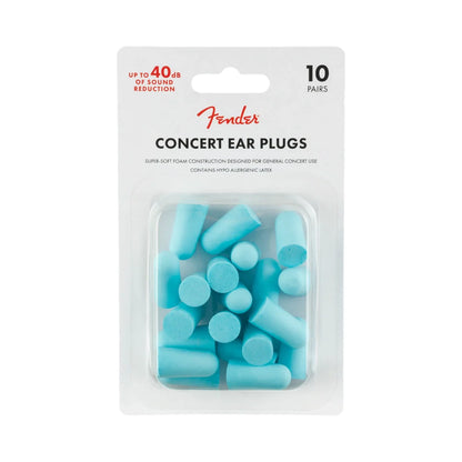 Fender Concert Ear Plugs (10 Pair), Daphne Blue