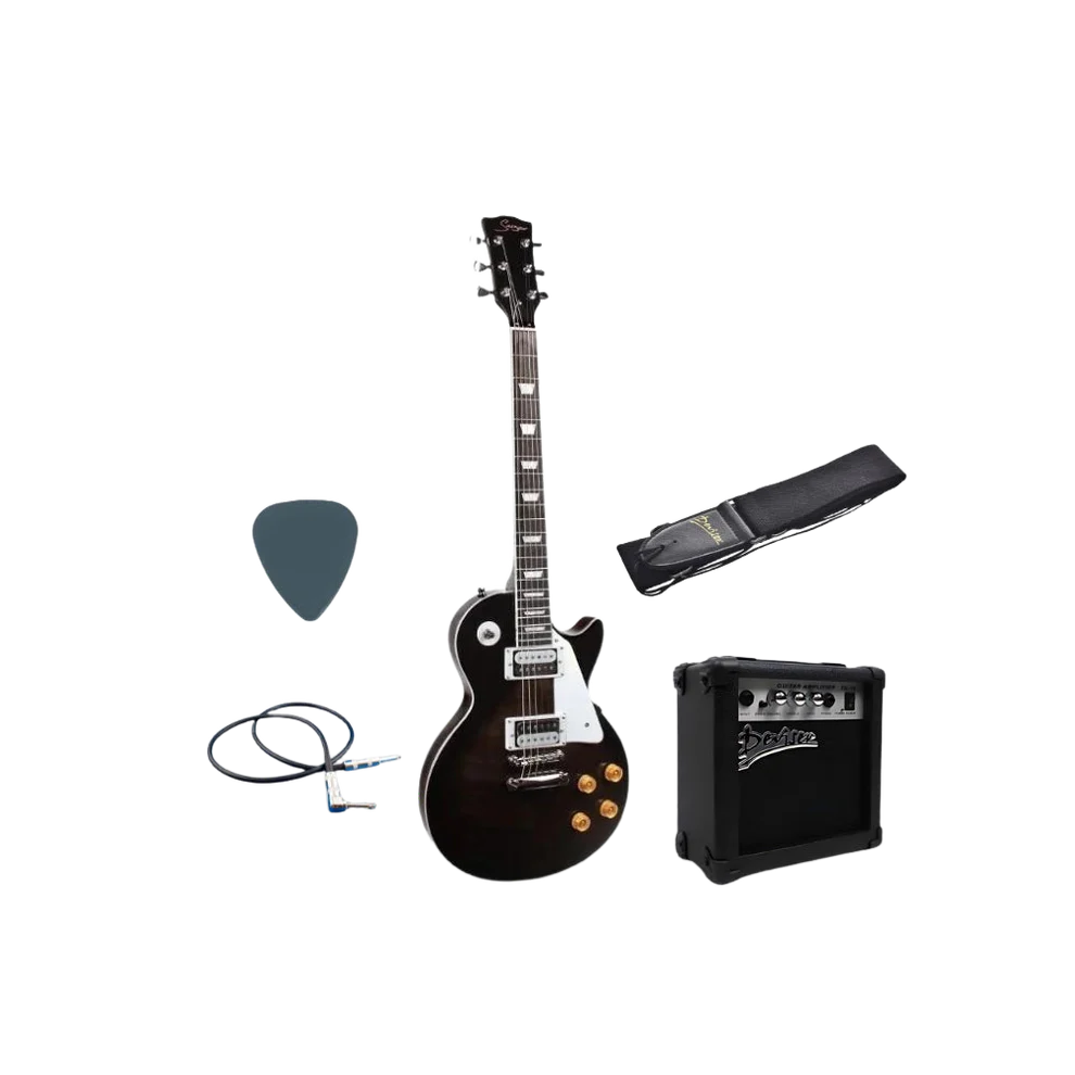 Deviser Electric Guitar (Les Paul Style) Bundle