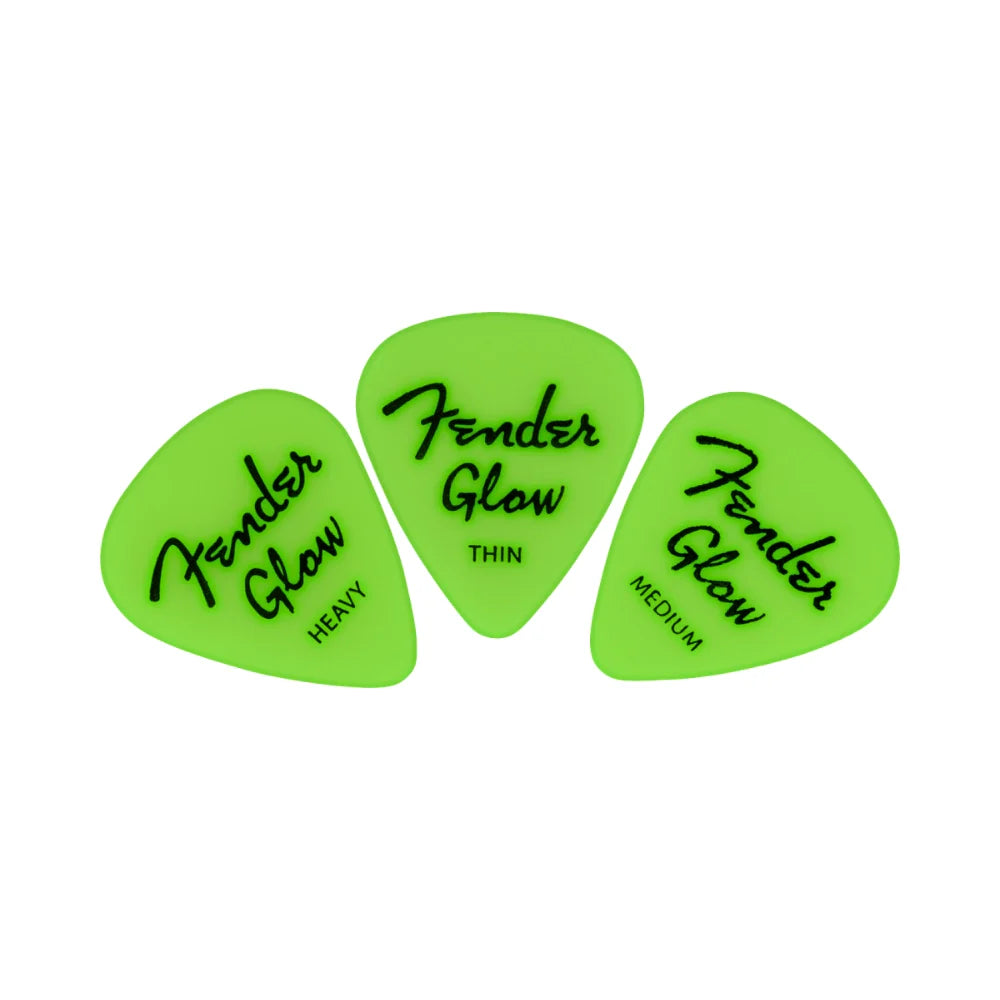 Fender Glow In The Dark 351 Picks, 12-Pack