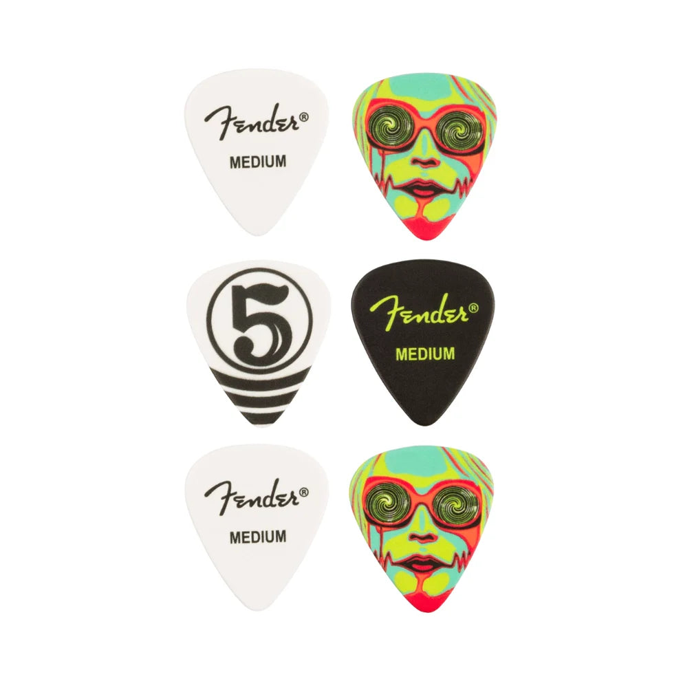 Fender John 5 351 Celluloid Picks (6 pack)