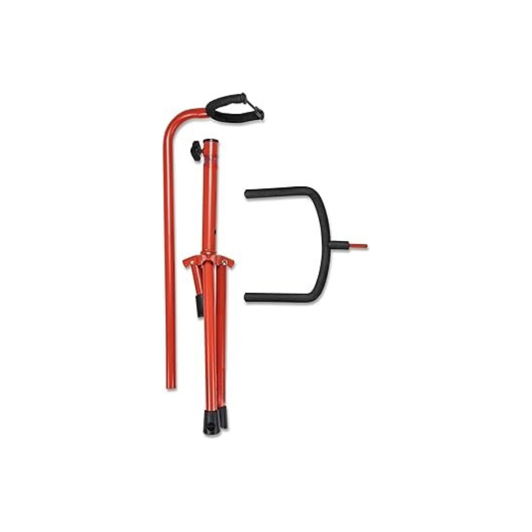 Hoffman Solo Red Steel Guitar Stand – Foldable Tripod Design