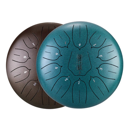 HUASHU THS11-10 Carbon Steel Tongue Drum 10 Inch 11 Notes D Major (2 Colors Available)