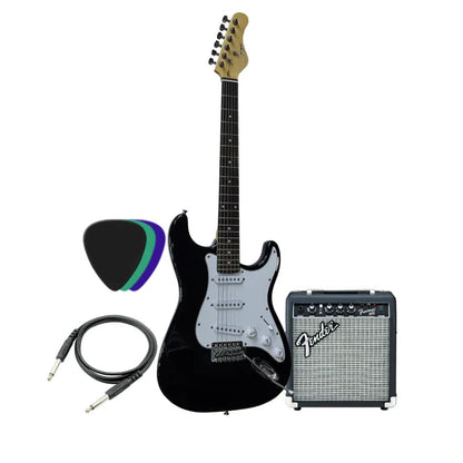 Smiger SSS & Fender Frontman 10G Electric Guitar Bundle