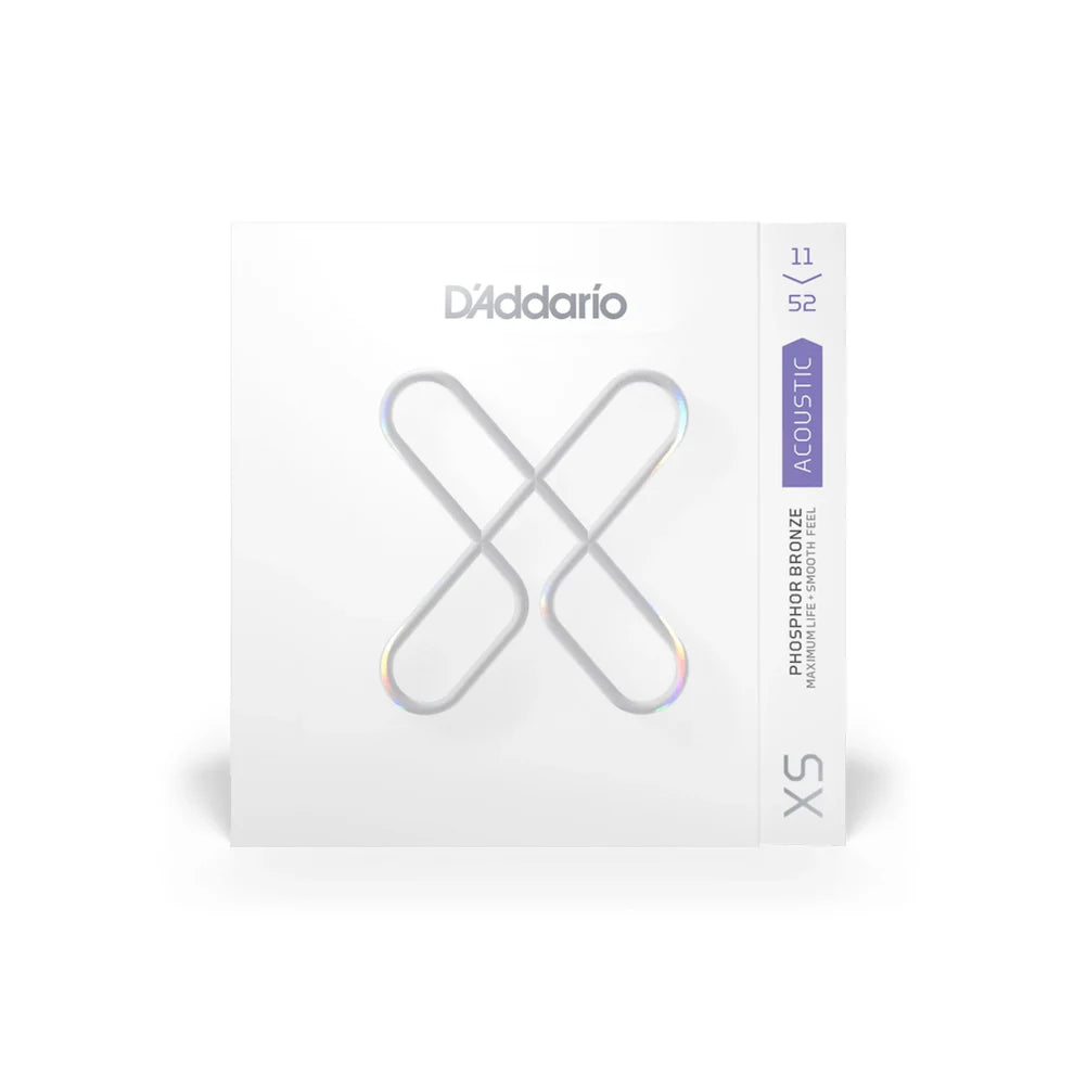 D'Addario 11-52 Custom Light Coated Acoustic Guitar Strings XSAPB1152