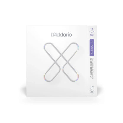 D'Addario 11-52 Custom Light Coated Acoustic Guitar Strings XSAPB1152