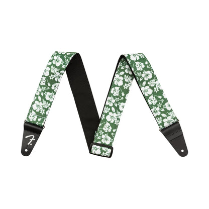 Fender Hawaiian Strap, 2", Green Floral
