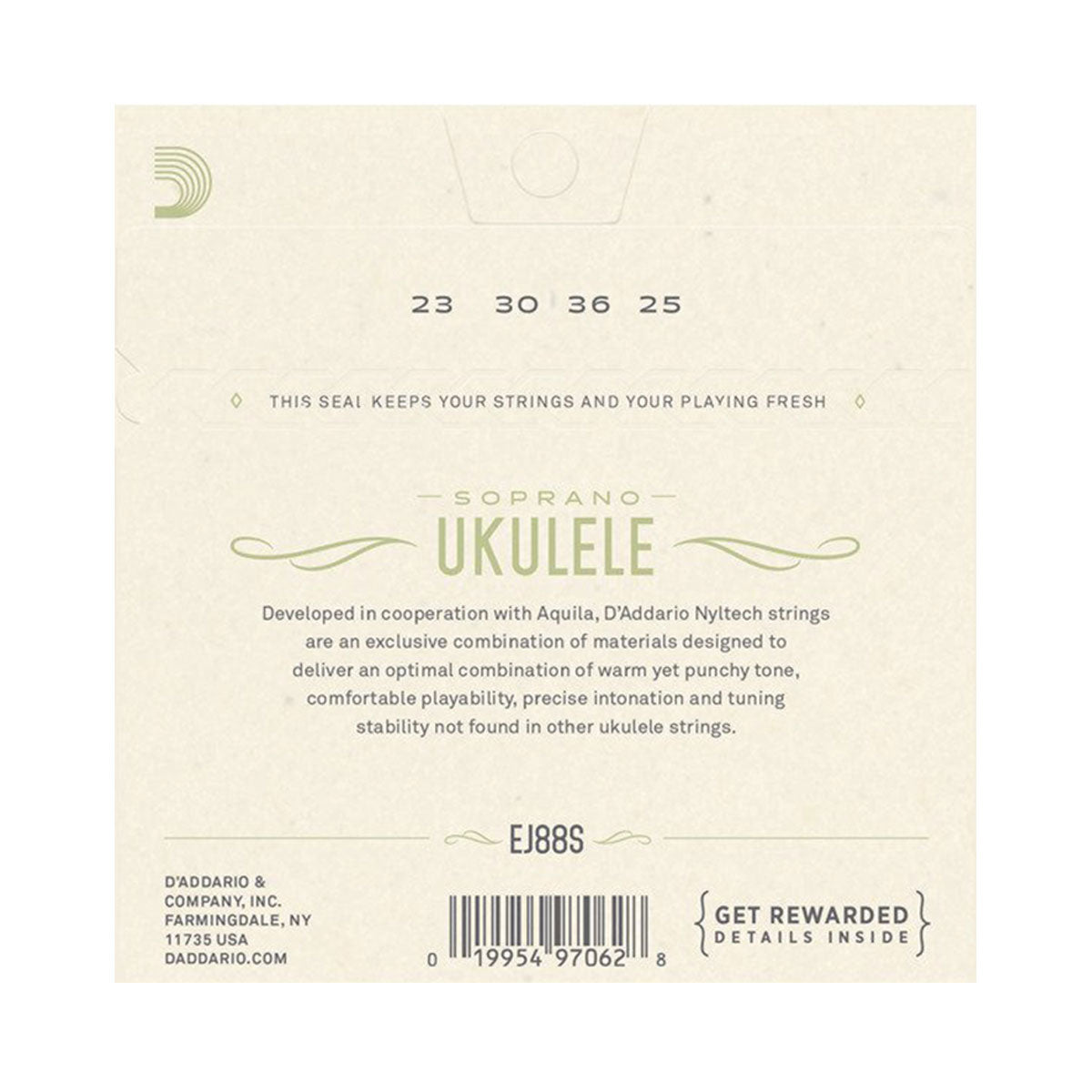 D’addario EJ88S Nyltech Soprano Ukulele Strings