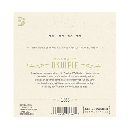 D’addario EJ88S Nyltech Soprano Ukulele Strings