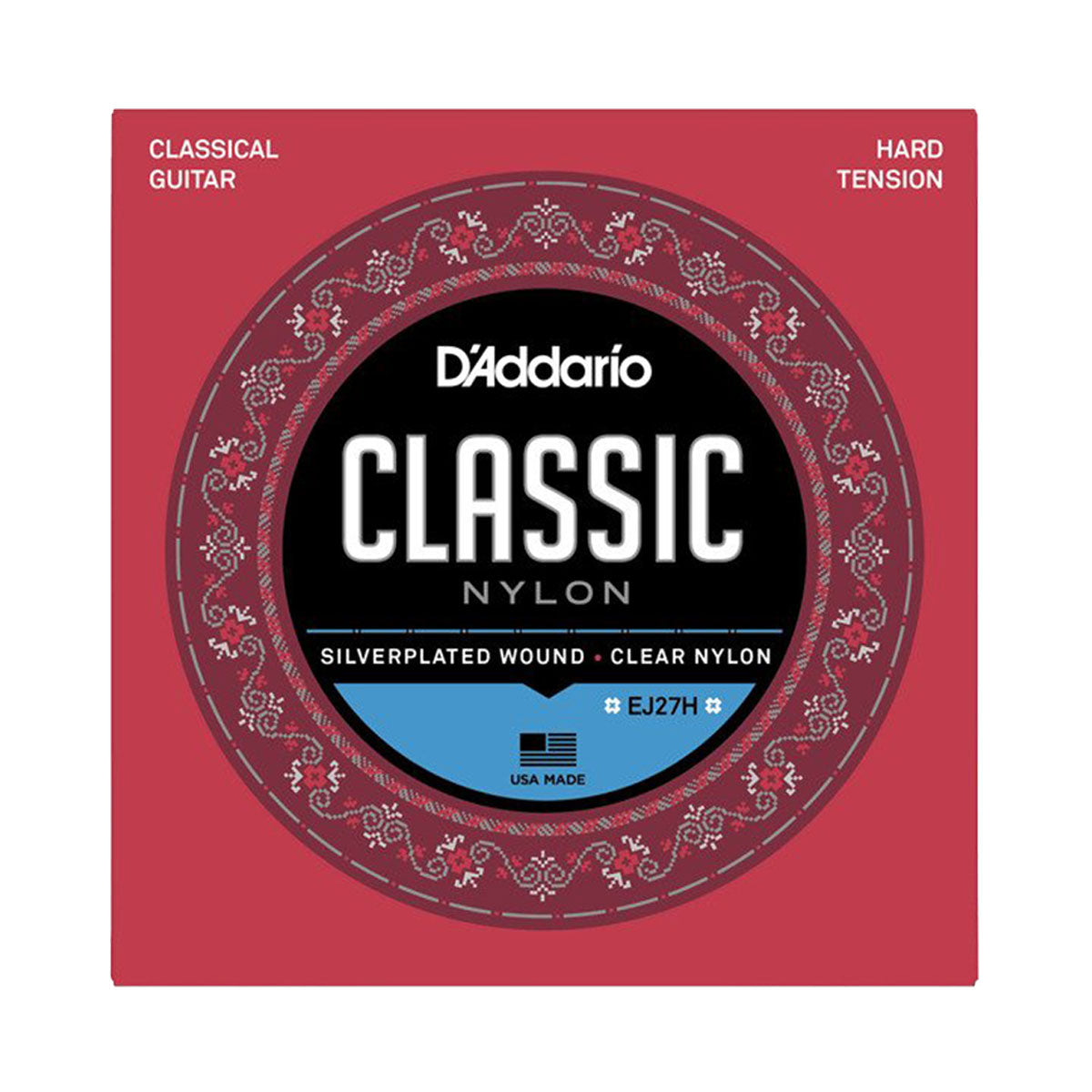 D'Addario Hard Tension Nylon Student Classical Strings EJ27H
