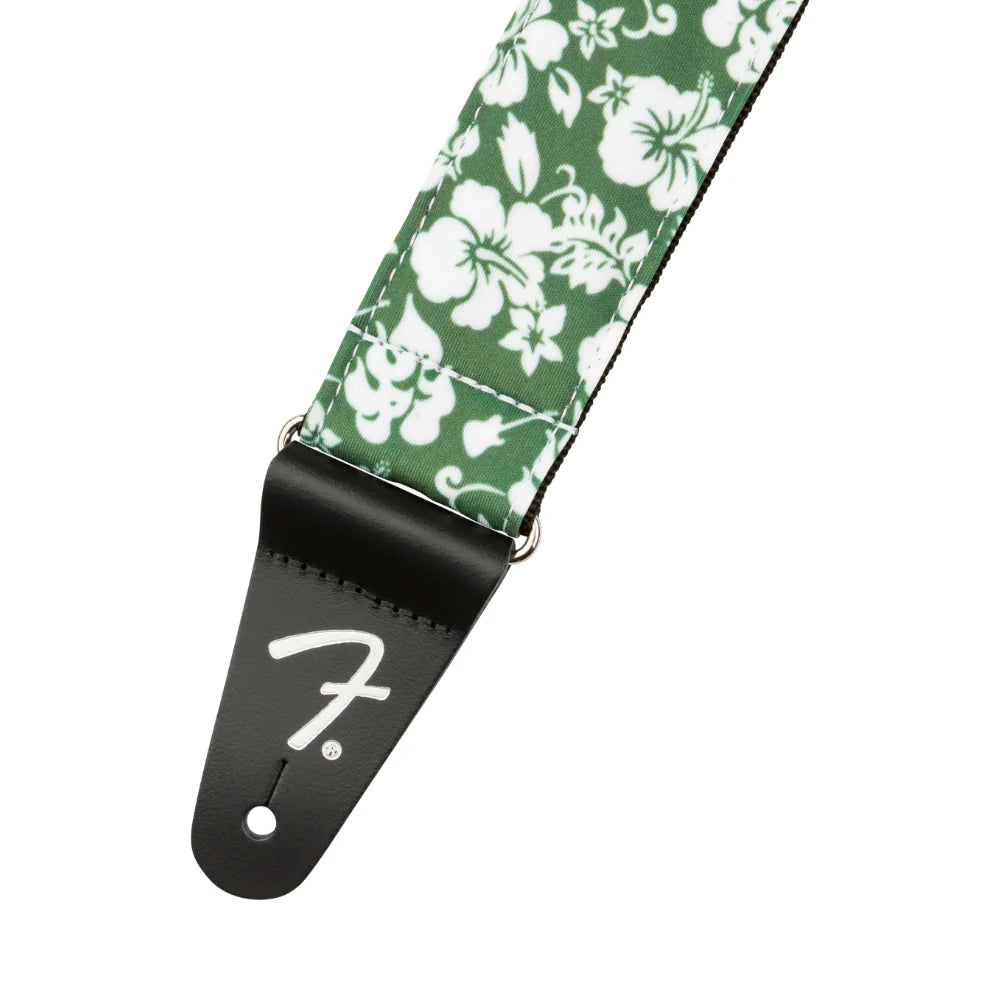 Fender Hawaiian Strap, 2", Green Floral