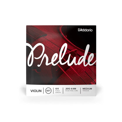 D'Addario Prelude Violin String Set, Medium Tension J810 (Multiple Scales Available)