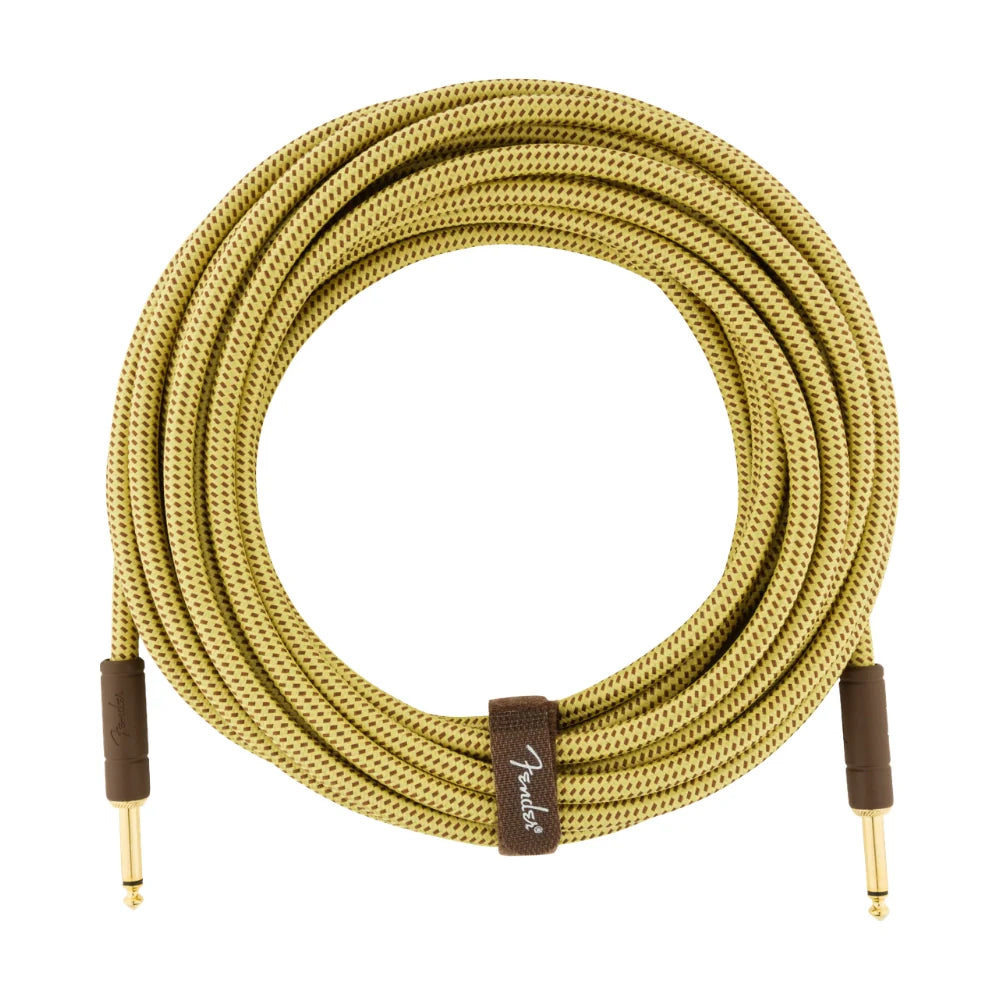 Fender Deluxe Series Instrument Cable, Straight/Straight, 25', Tweed