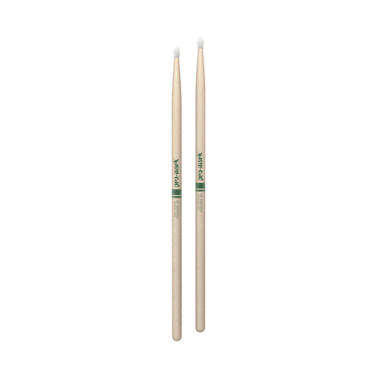 Promark TXR5AN 5A Forward Raw Hickory Nylon Tip Drumsticks