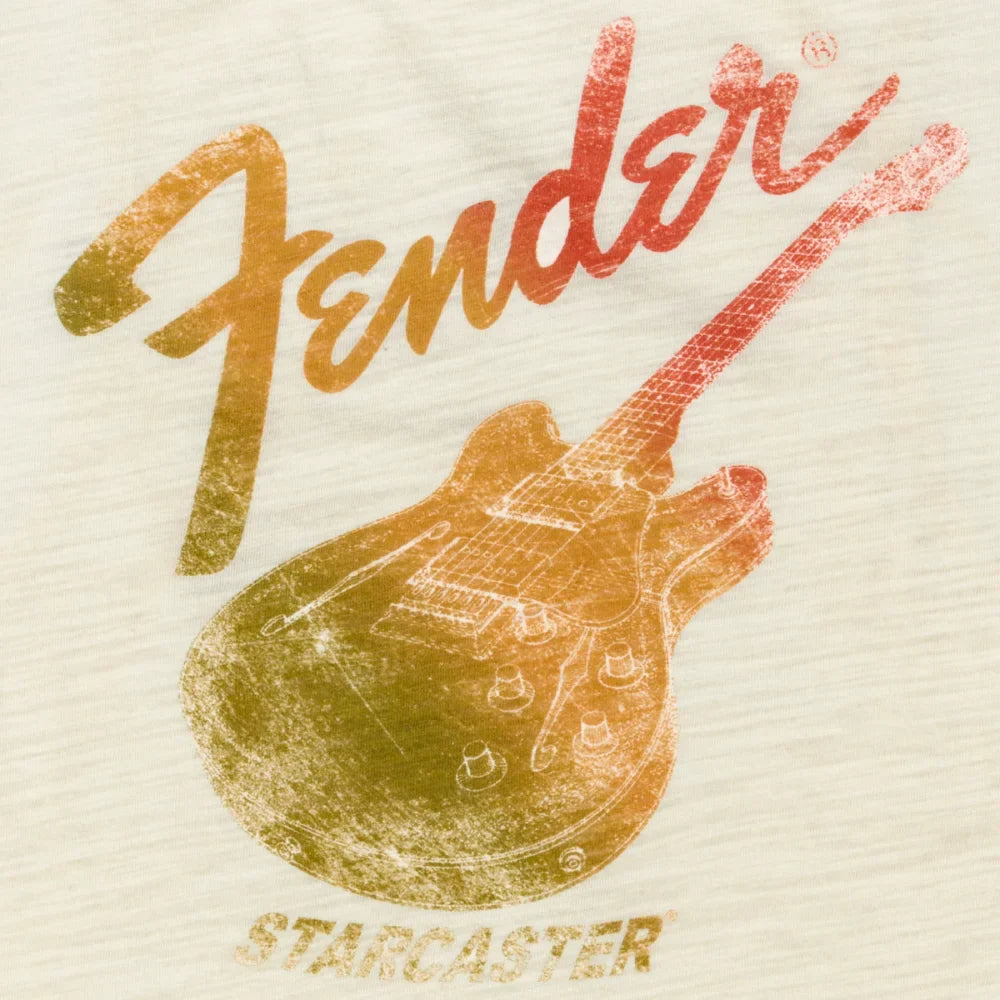Fender Starcaster Women's Sleeveless T-Shirt, Natural M