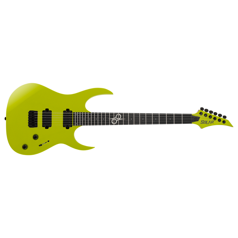 Solar Guitars SBR1.6HCLG+ Bass Guitar – Candy Lime Green Metallic Gloss