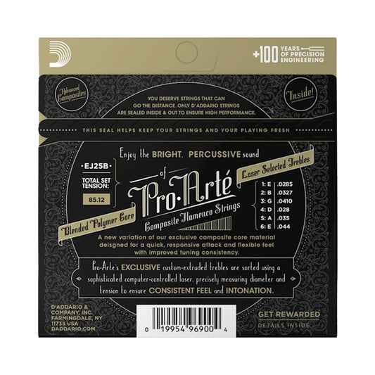 D’Addario EJ25B Pro-Arte Flamenco Tension Composite Core Classical Guitar Strings