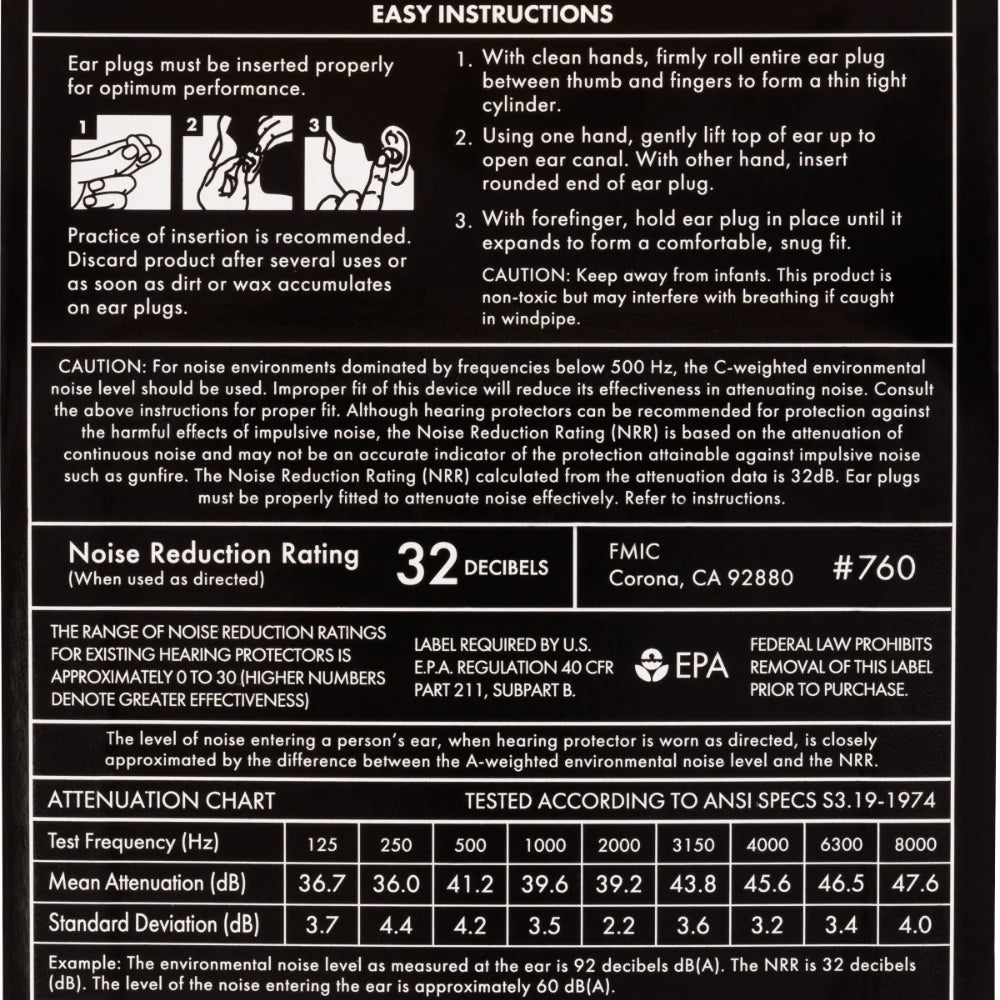 Fender Concert Ear Plugs (10 Pair), Daphne Blue