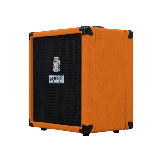 Orange Crush Bass 25 – 25W Bass Combo Amp with Parametric EQ, Tuner, CabSim Headphone Output & Aux Input