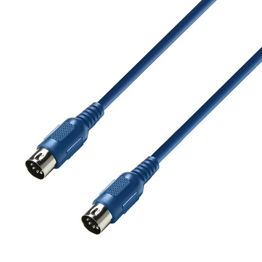 Adam Hall Cables 3 STAR MIDI 0300 - MIDI Cable, Adam Hall® MIDI 5-pole, Blue, 3 m