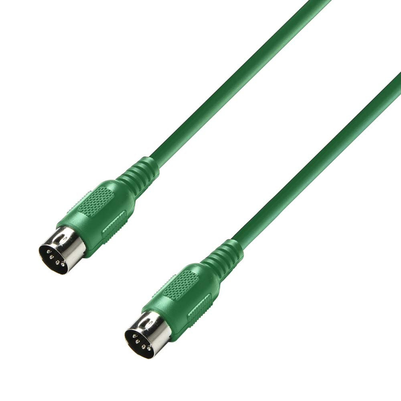 Adam Hall Cables 3 STAR MIDI 0300 - MIDI Cable, Adam Hall® MIDI 5-pole, Green, 3 m