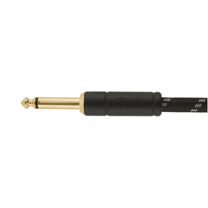 Fender Deluxe Series Instruments Cable, Straight/Straight, 5', Black Tweed