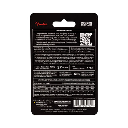 Fender Musician Series Black Ear Plugs