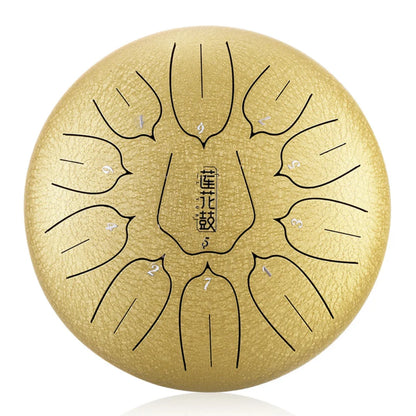 HUASHU THS11-12 Carbon Steel Tongue Drum 12 Inch 11 Notes C Major (2 Colors Available)