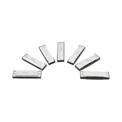 Fender Blues Deluxe Harmonicas - 7 Pack with Case