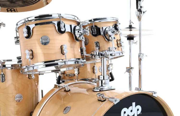 PDP Concept Maple 5-Piece Shell Pack 22", Natural Lacquer, Chrome Hardware
