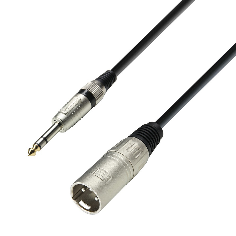 Adam Hall Cables 3 STAR BMV 0300 - Balanced Cable, Adam Hall® XLR Male x Jack TRS, 3 m