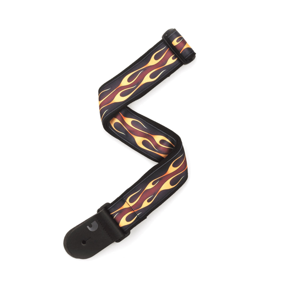 D’addario 50F09 Nylon Woven Hot Red Rod Flame Guitar Strap
