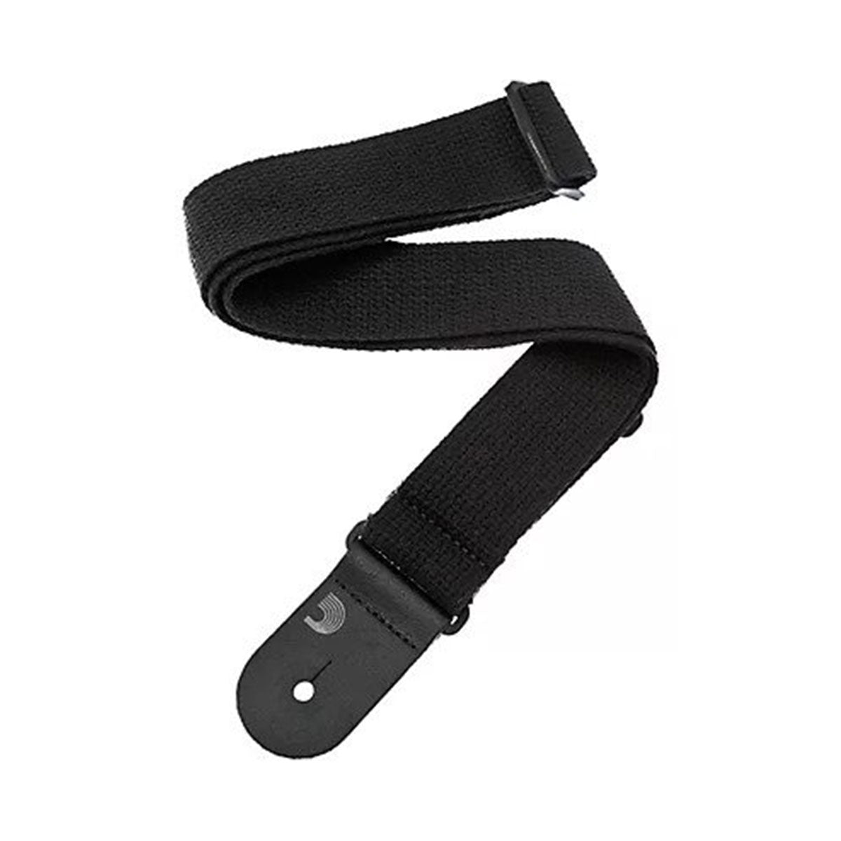 D'Addario 50CT Cotton Guitar Strap, Black