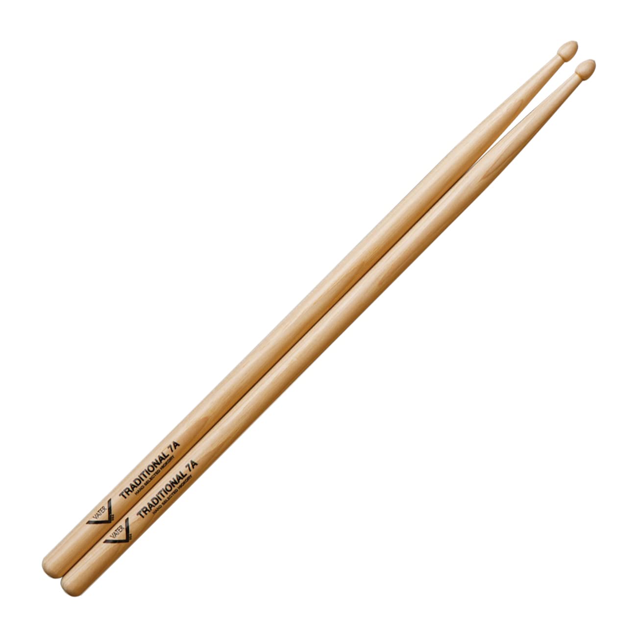 Vater Traditional 7A Wood Tip Drumsticks – American Hickory