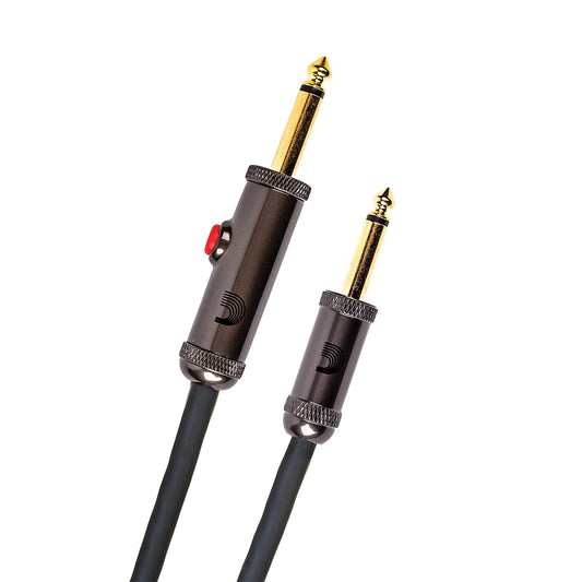 D’addario PW-AGL-10 3m Circuit Breaker Instrument Cable with Latching Switch