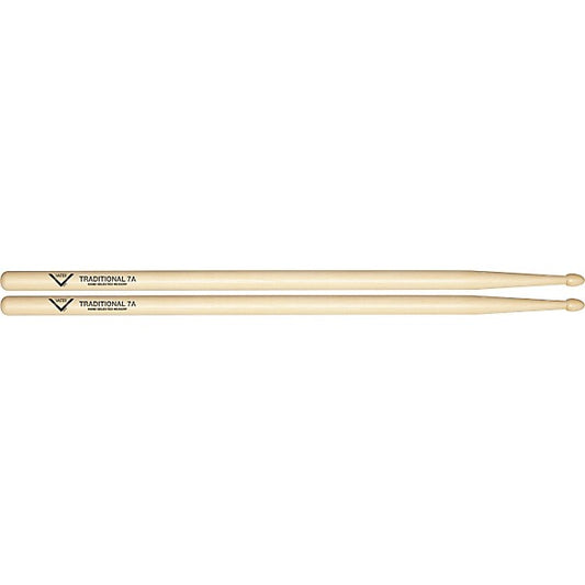 Vater Traditional 7A Nylon Tip Drumsticks – Hickory