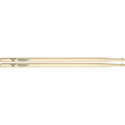 Vater Traditional 7A Wood Tip Drumsticks – American Hickory