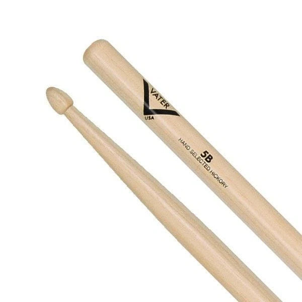Vater 5B Wood Tip Drumsticks – American Hickory