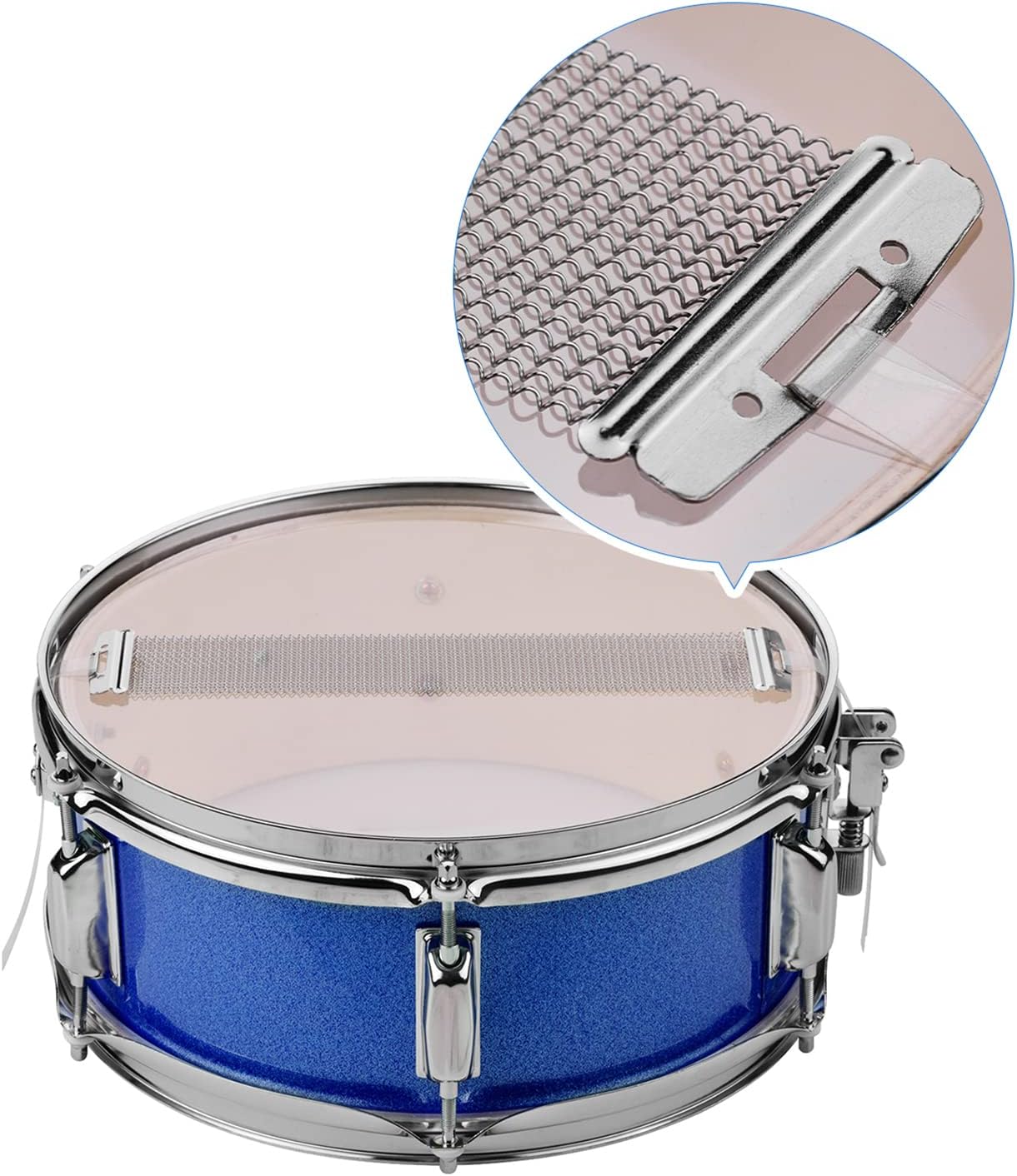 Power Beat 14 Inch Snare Drum Head with Drumsticks and Shoulder Strap & Drum Key