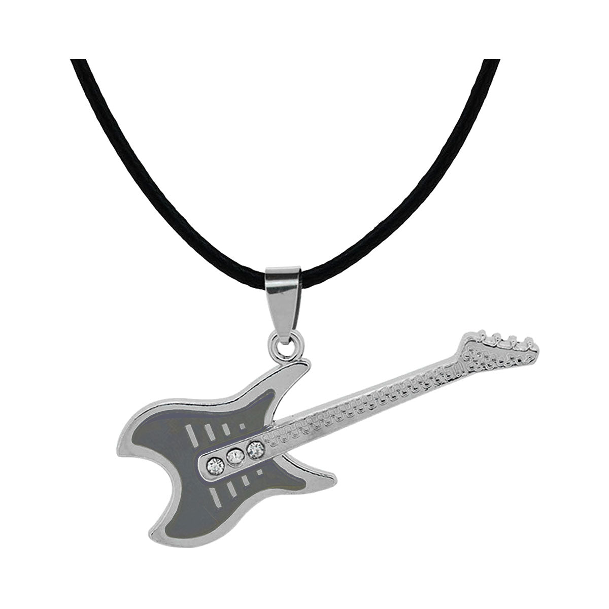 Signature MG-108 Gray Electric Guitar Necklace