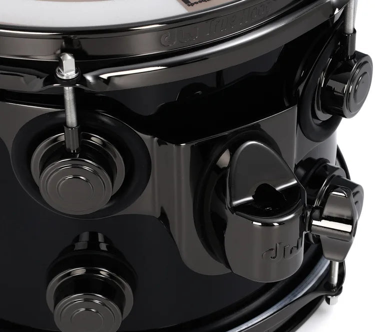DW Collector's Series Maple Black Ice Finish 5pcs. Shell Drum Set
