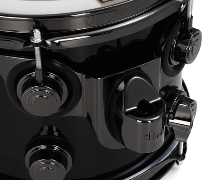 DW Collector's Series Maple Black Ice Finish 5pcs. Shell Drum Set