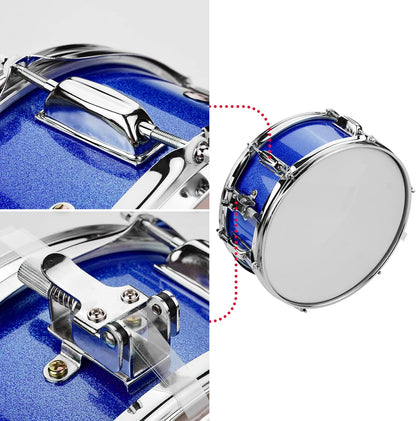 Power Beat 14 Inch Snare Drum Head with Drumsticks and Shoulder Strap & Drum Key