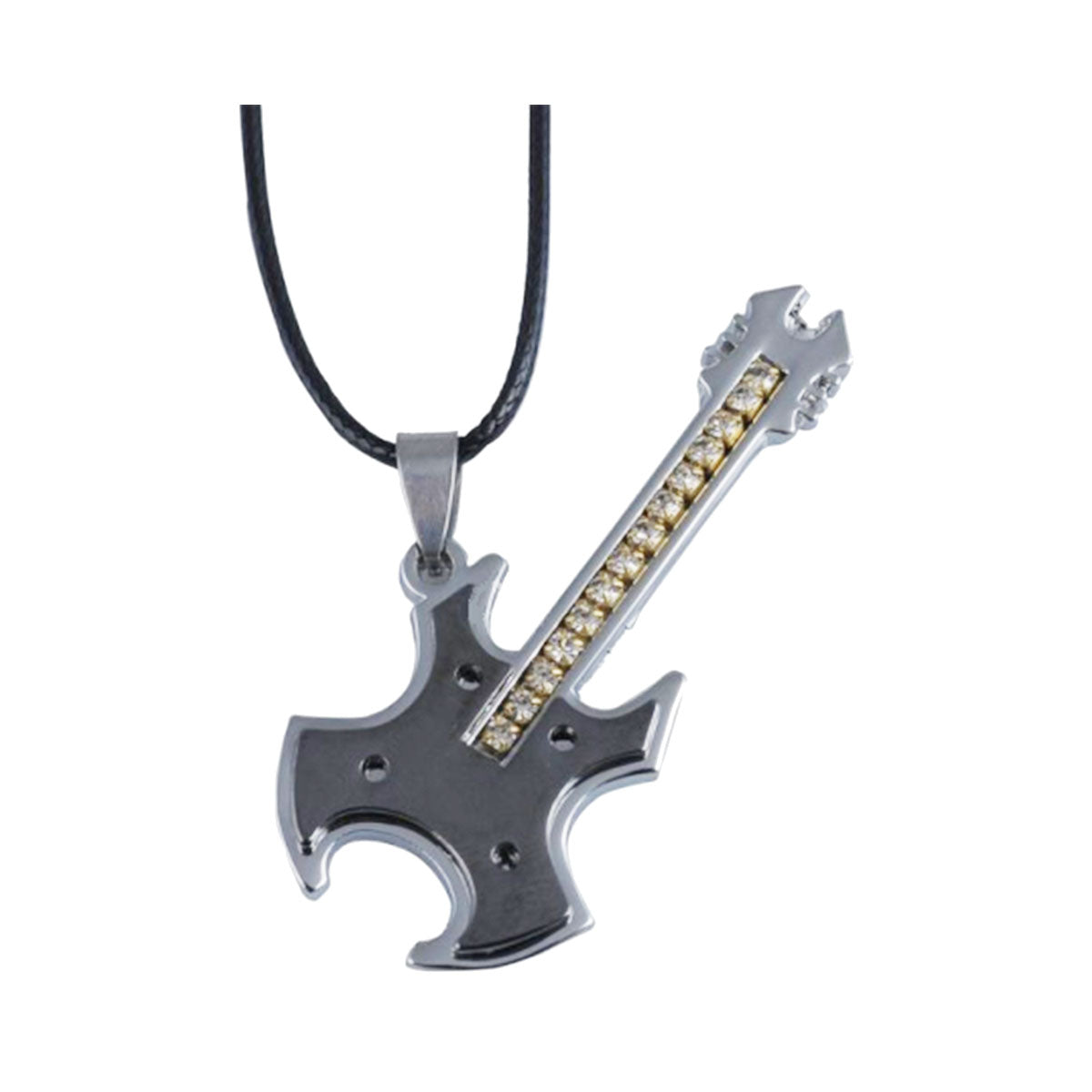 Signature MG-112 Gray Electric Guitar Necklace