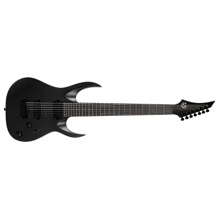 S by Solar AB4.7C 7-String Electric Guitar – Carbon Black Matte