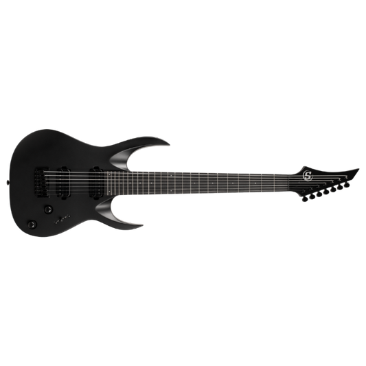 S by Solar AB4.7C 7-String Electric Guitar – Carbon Black Matte