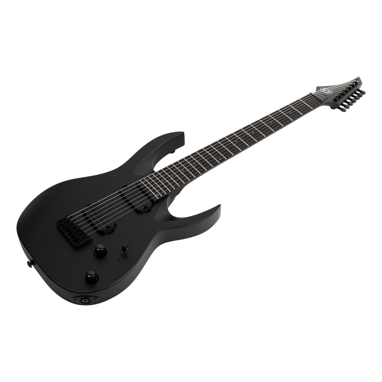 S by Solar AB4.7C 7-String Electric Guitar – Carbon Black Matte