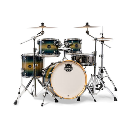 Mapex Armory Fusion 5-Piece Acoustic Drumset – Rainforest Burst