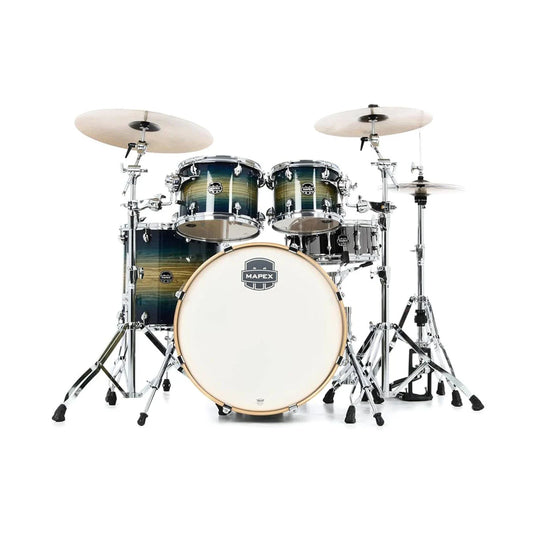Mapex Armory Fusion 5-Piece Acoustic Drumset – Rainforest Burst