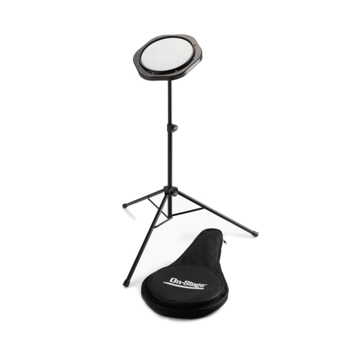 On-Stage DFP5500 Practice Drum Pad with Stand and Bag